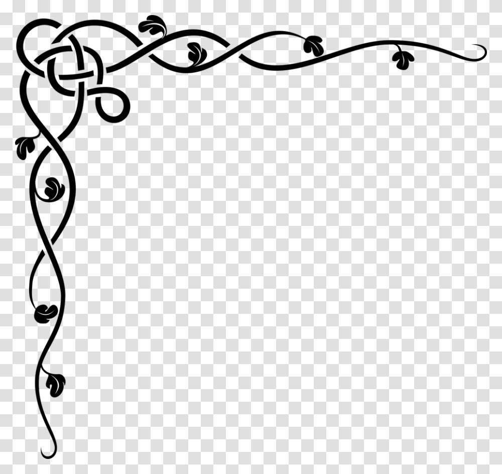Christmas Lights Border Black And White Border Corner, Outdoors, Nature, Astronomy, Outer Space Transparent Png