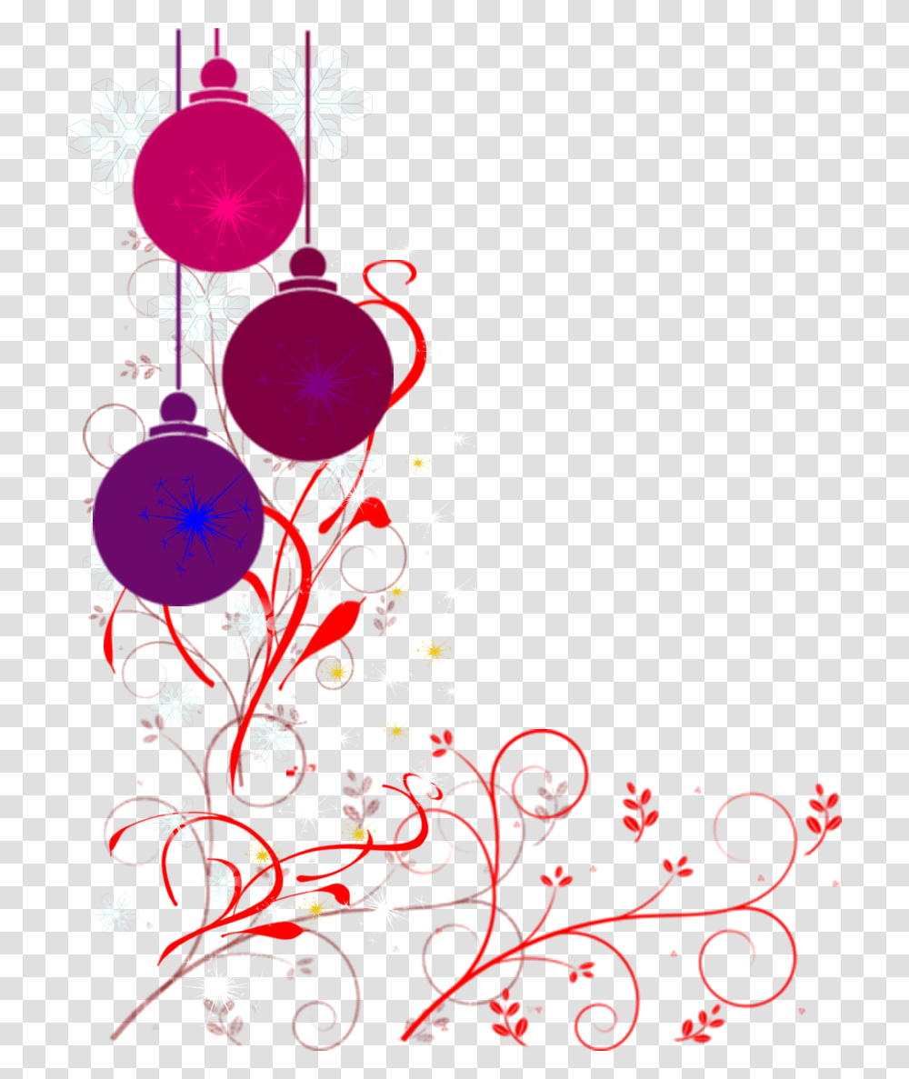 Christmas Lights Border, Floral Design, Pattern Transparent Png
