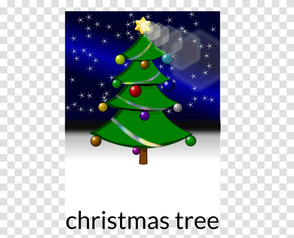 Christmas Lights Clipart Christmas Tree Christmas Christmas Tree, Plant, Ornament, Lighting, Graphics Transparent Png
