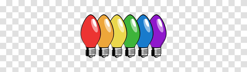 Christmas Lights Clipart Rainbow, Lightbulb, Lighting, LED Transparent Png