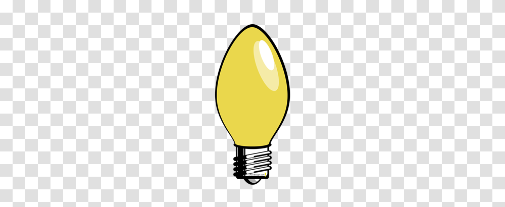 Christmas Lights Clipart Yellow, Lamp, Lightbulb, Lighting, LED Transparent Png