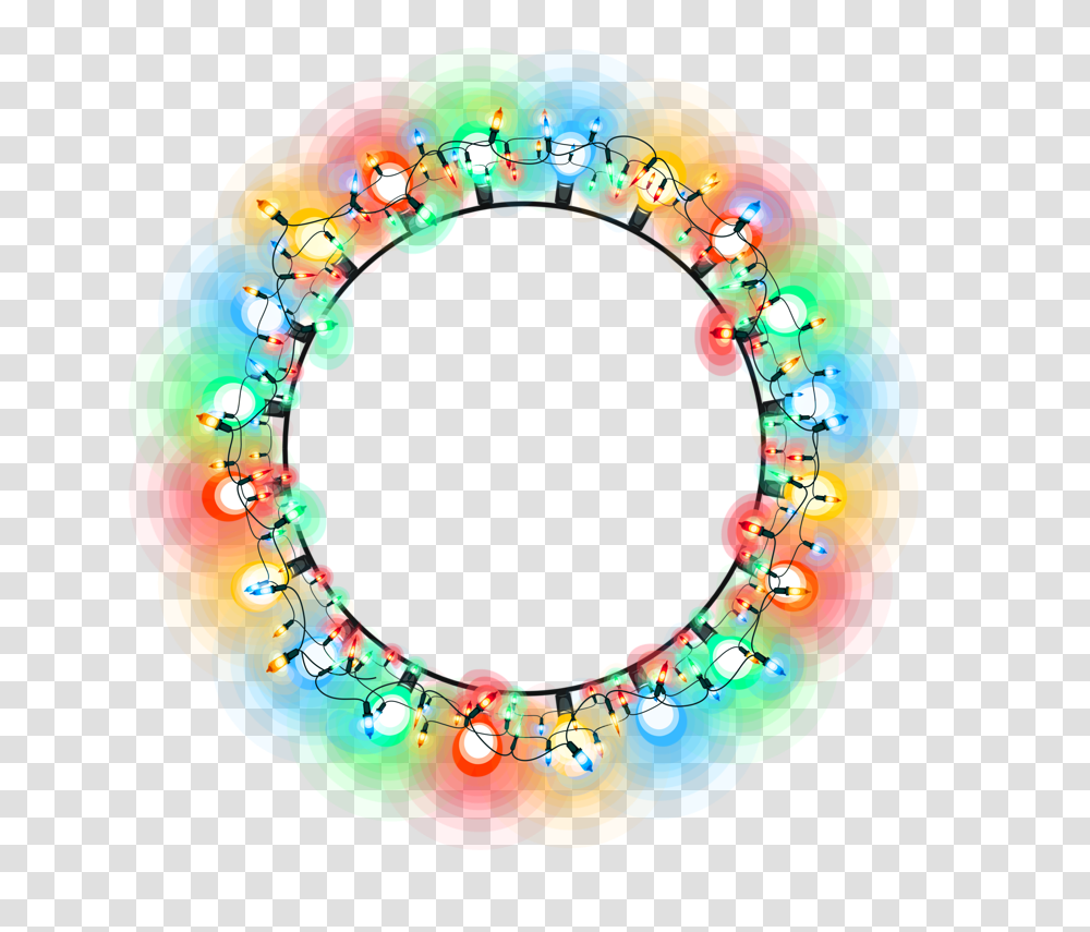 Christmas Lights In Circle Image Background Christmas Lights Circle, Bracelet, Jewelry, Accessories, Accessory Transparent Png