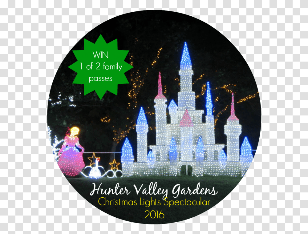 Christmas Lights Spectacular 2016 Hunter Valley Gardens Canal Cocina, Poster, Advertisement, Disk, Dvd Transparent Png