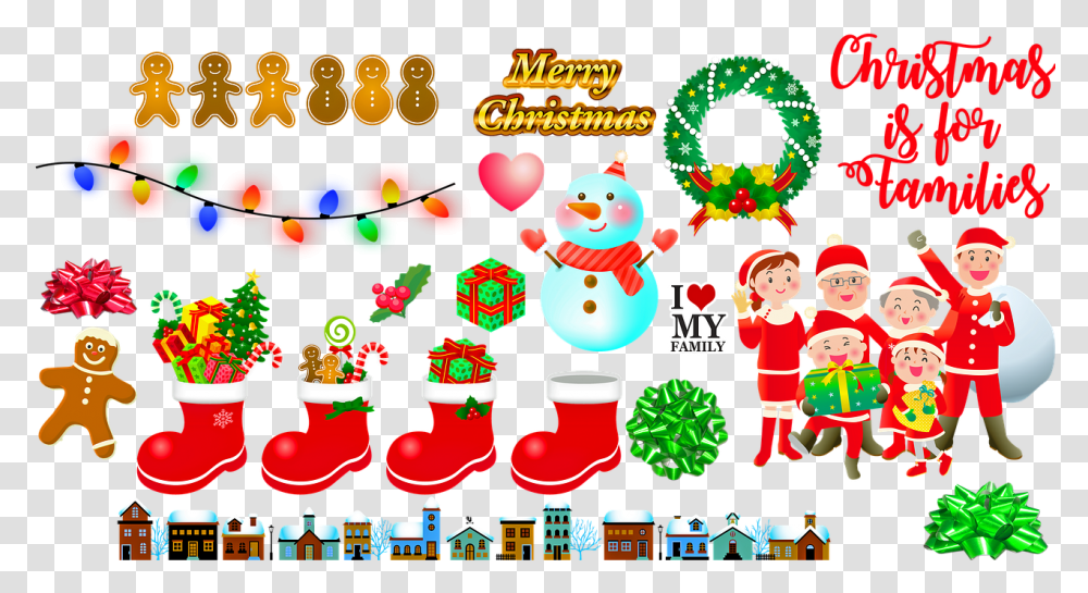 Christmas Lights Stockings Gingerbread Christmas Day, Nature, Outdoors, Snow, Snowman Transparent Png