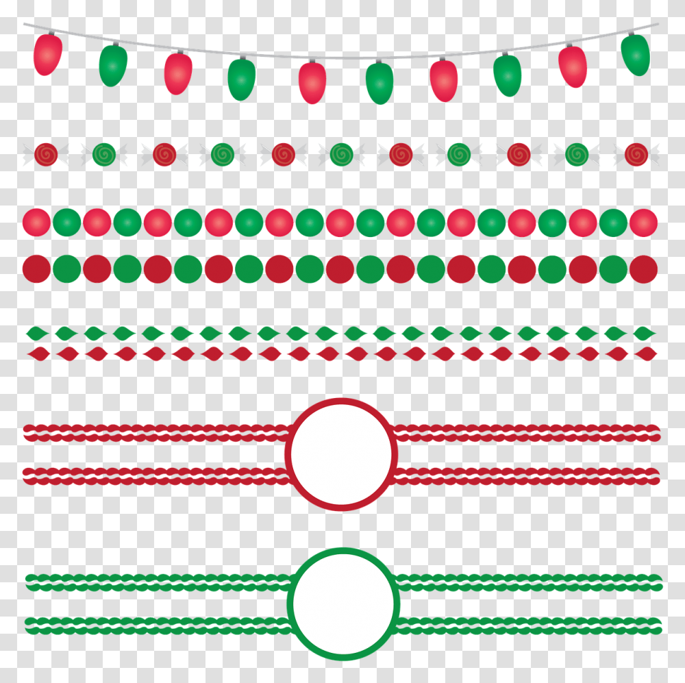 Christmas Line Border, Rug, Green, Purple Transparent Png