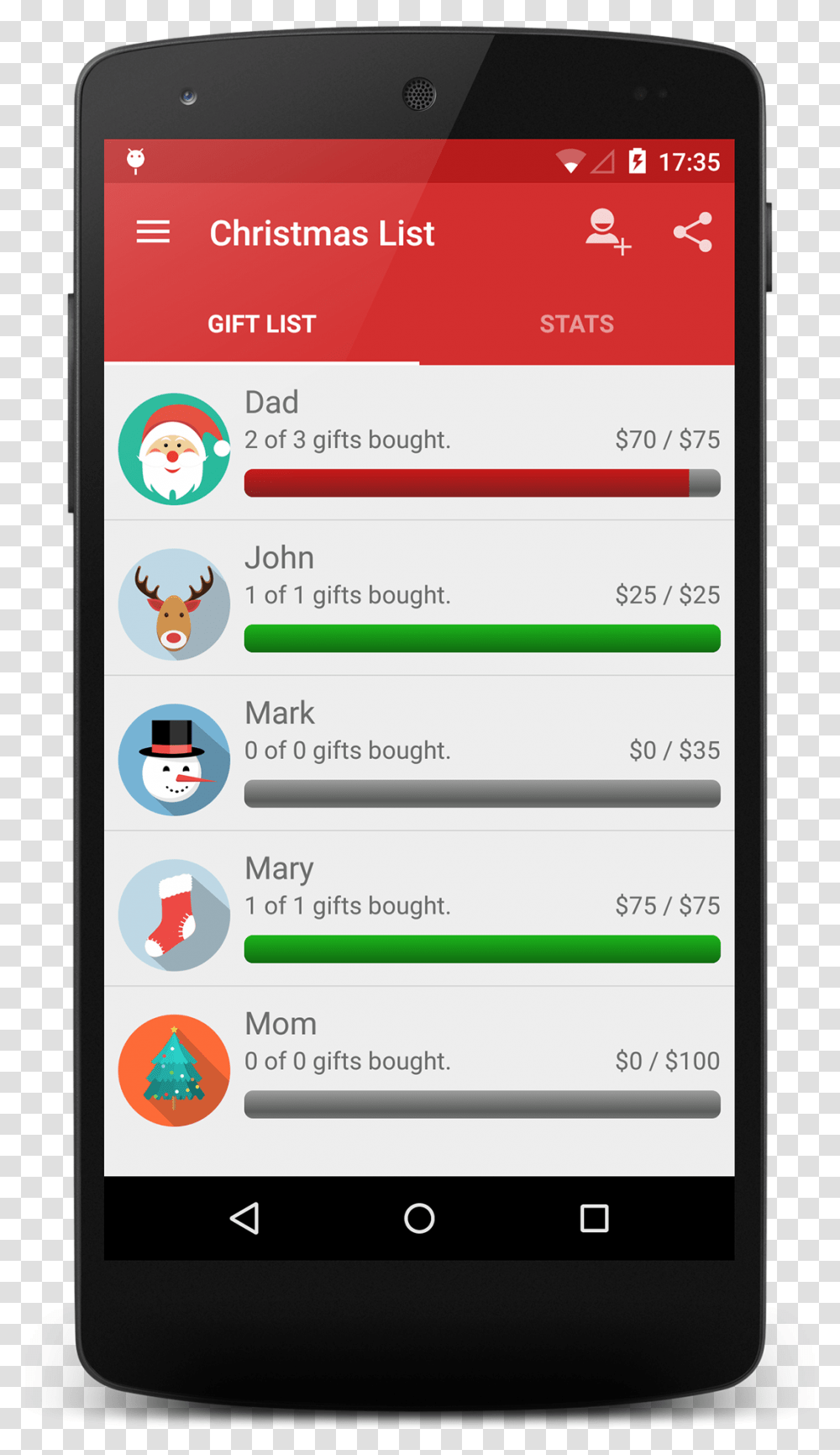 Christmas List App, Mobile Phone, Electronics, Cell Phone Transparent Png