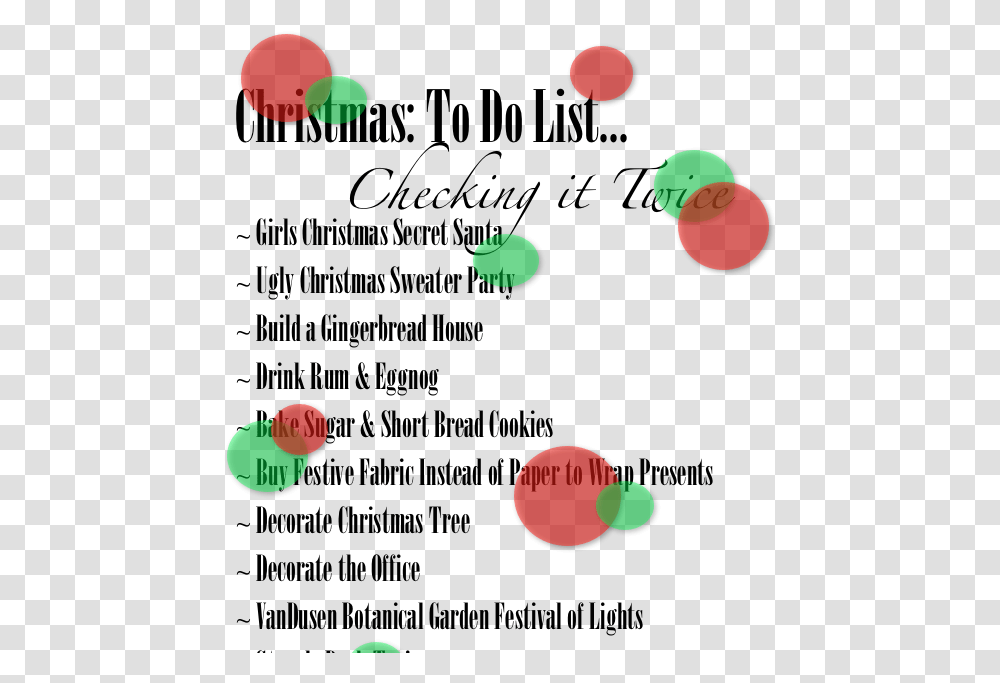 Christmas List Download Circle, Ball, Juggling, Bubble Transparent Png