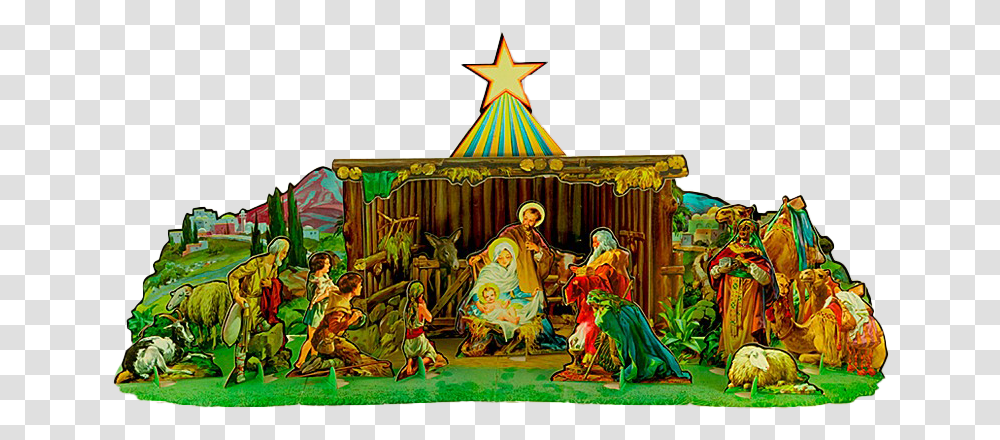 Christmas Manger Clipart Christmas, Painting, Circus, Leisure Activities, Person Transparent Png