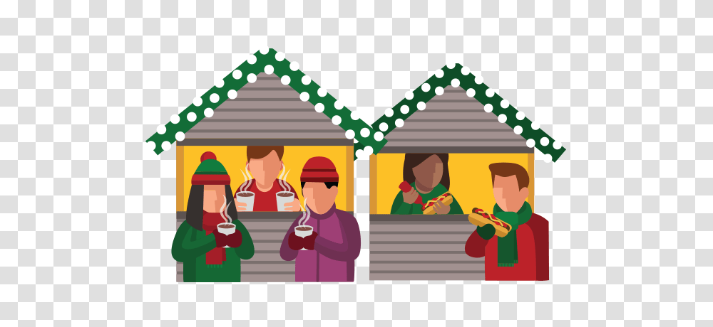 Christmas Market Clip Art, Outdoors, Nature, Person, Building Transparent Png