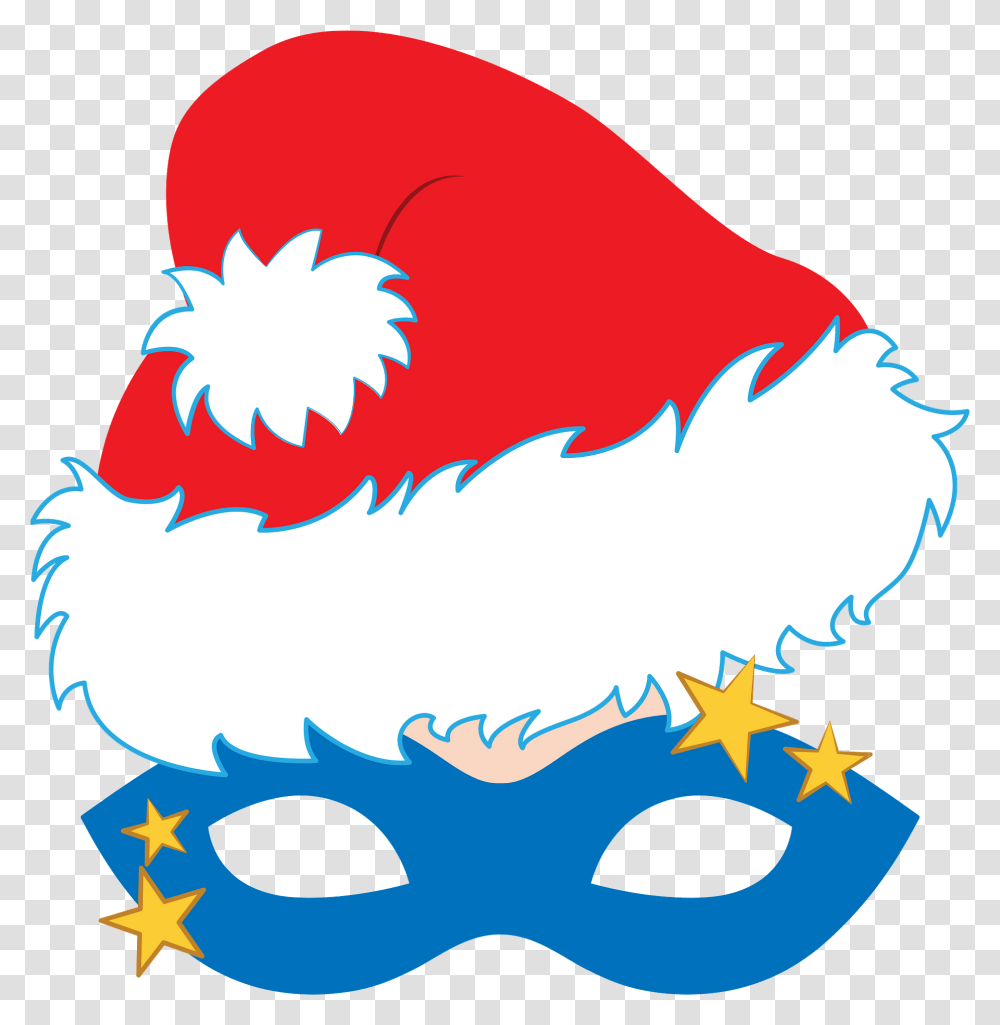 Christmas Masquerade Mask Clipart Clip Art, Graphics, Symbol, Bird, Animal Transparent Png