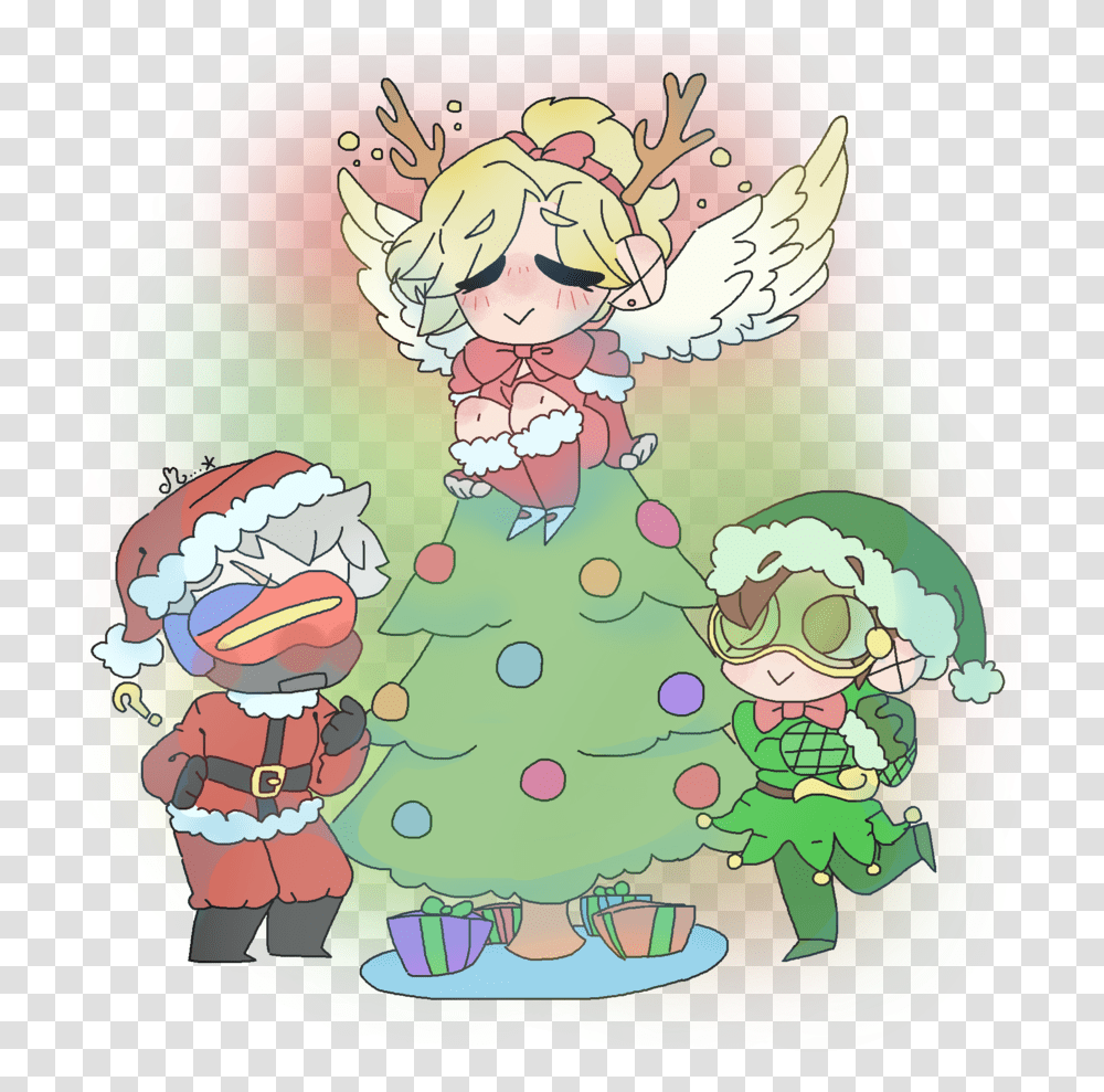 Christmas Mei For Free Download Overwatch Christmas, Tree, Plant, Ornament, Graphics Transparent Png