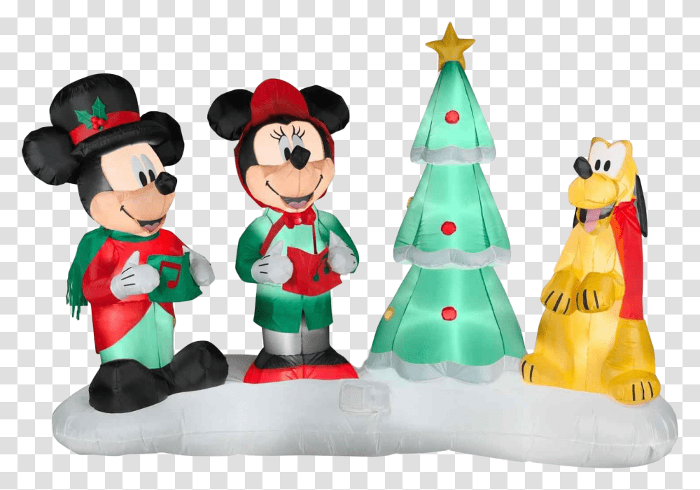 Christmas Mickey Mouse File Real Mickey Mouse Inflatable Christmas, Person, Human, Toy, Elf Transparent Png
