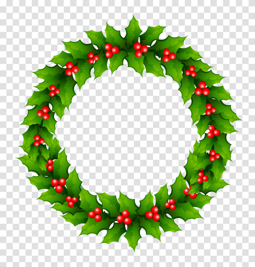 Christmas Mistletoe Wreath Clipart Gallery Transparent Png