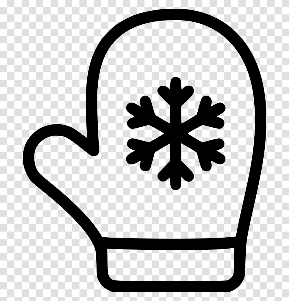Christmas Mitten Icon Snowflake Silhouette Clipart, Stencil, Cross, Rug Transparent Png