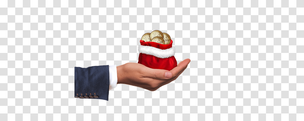Christmas Money Person, Human, Gift, Hand Transparent Png
