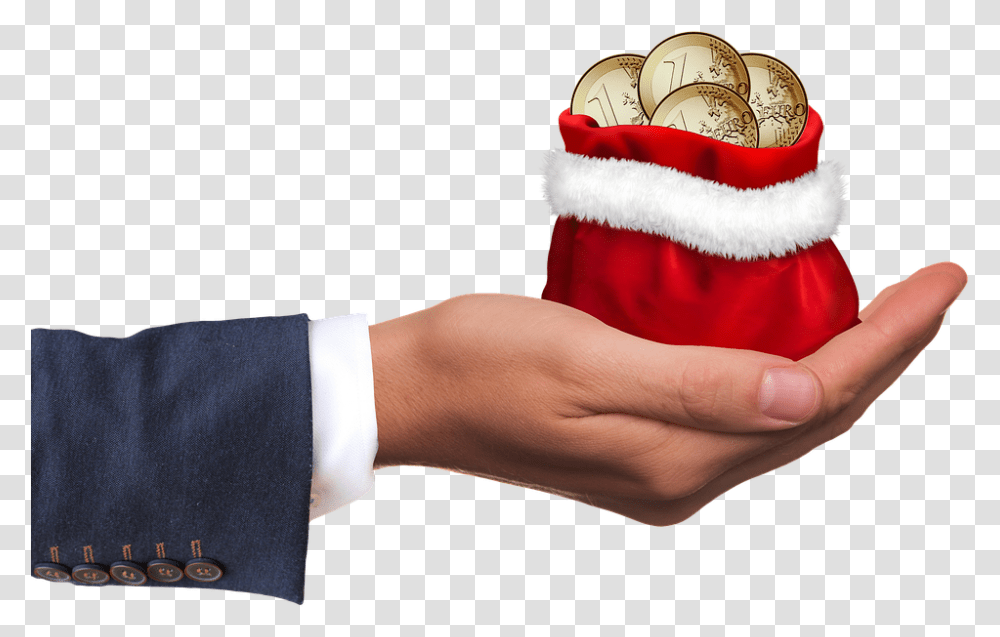 Christmas Money Money Gift Hand Keep Give Dollar Indian Money In Hand, Stocking, Christmas Stocking, Person, Human Transparent Png