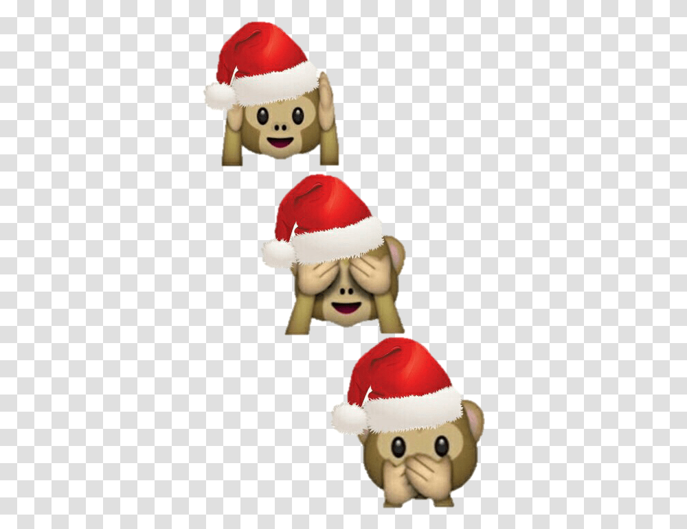 Christmas Monkey Emoji, Apparel, Snowman, Winter Transparent Png