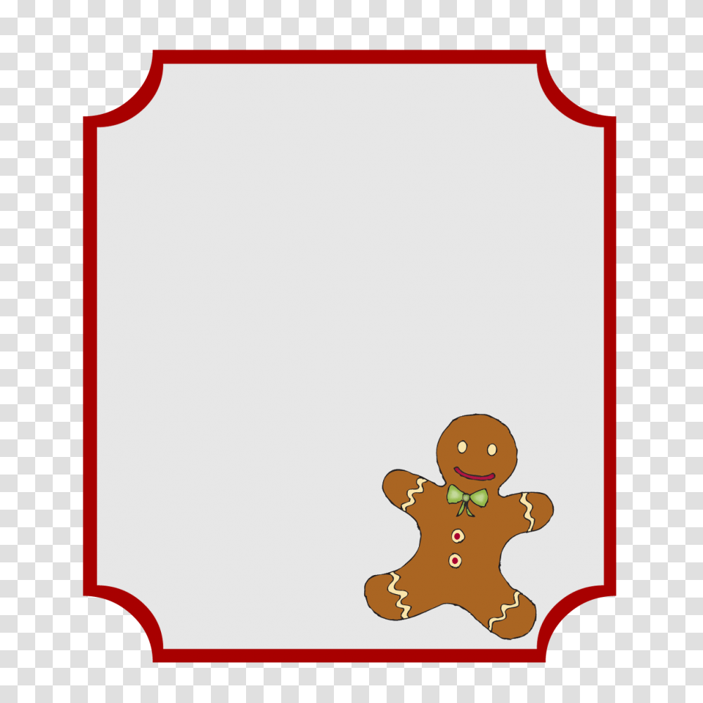 Christmas Name Tags Clip Art, Cookie, Food, Biscuit, Gingerbread Transparent Png