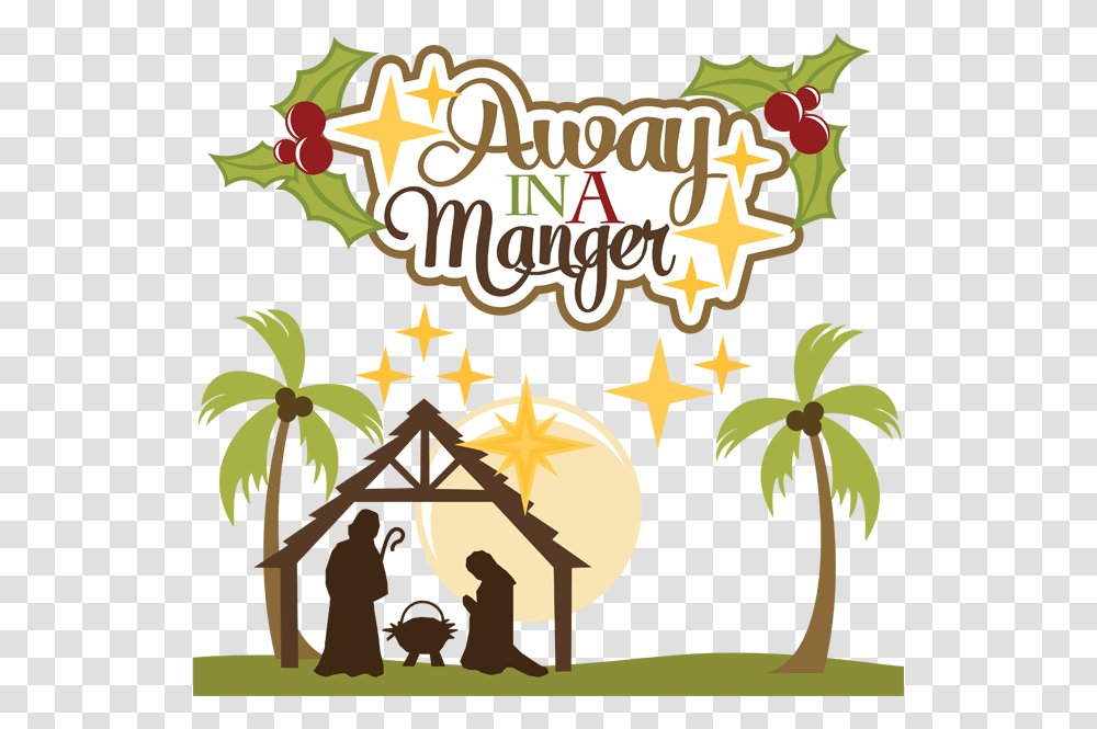 Christmas Nativity Away In A Manger Clipart, Meal, Outdoors, Vegetation, Plant Transparent Png