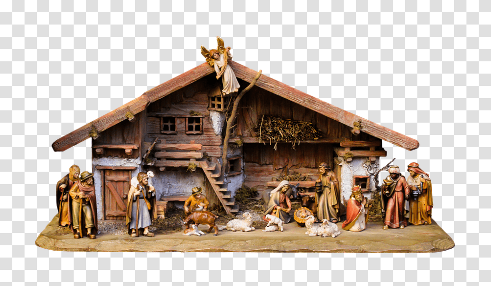 Christmas Nativity Scene Crib Nativity Scene, Nature, Outdoors, Building, Housing Transparent Png