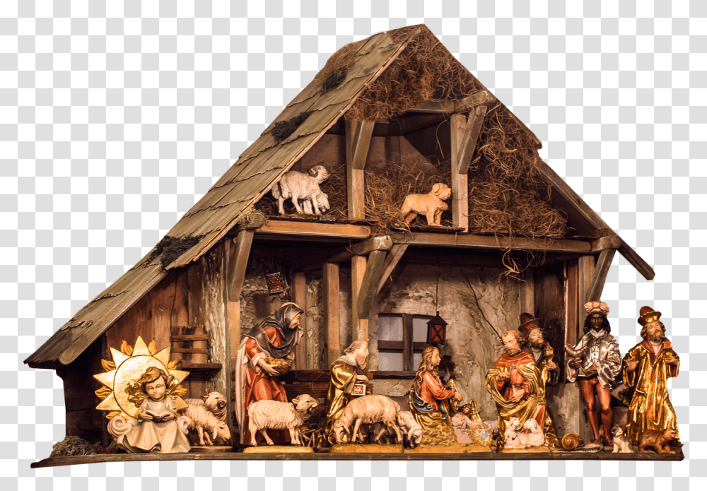 Christmas Nativity Scene Nativity Background, Person, Nature, Building, Outdoors Transparent Png
