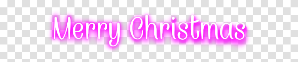 Christmas Neon Word Merrychristmas Pink Text Parallel, Light, Label, Logo Transparent Png