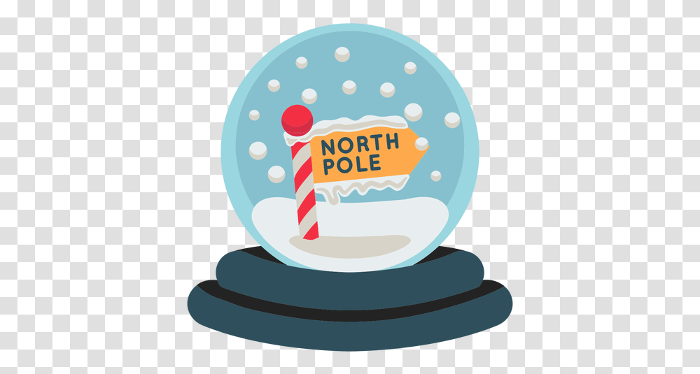 Christmas North Pole Snowglobe Icon & Svg Dot, Birthday Cake, Dessert, Food, Alarm Clock Transparent Png