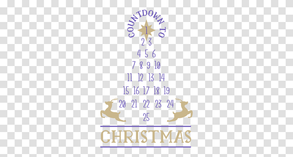 Christmas Numbers Countdown & Svg Vector File Christmas, Tree, Plant, Ornament, Christmas Tree Transparent Png