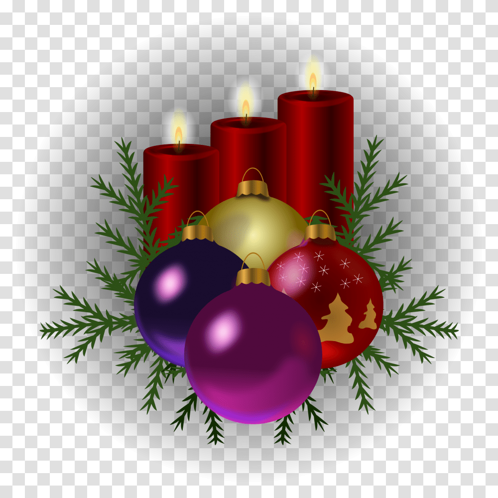 Christmas Ornament Public Domain Free Christmas Clip Art, Candle, Plant, Tree Transparent Png