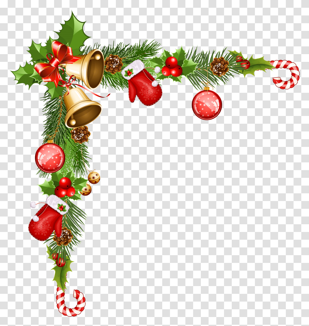Christmas Ornament Santa Claus Clip Art Christmas Border, Tree, Plant, Christmas Tree, Conifer Transparent Png