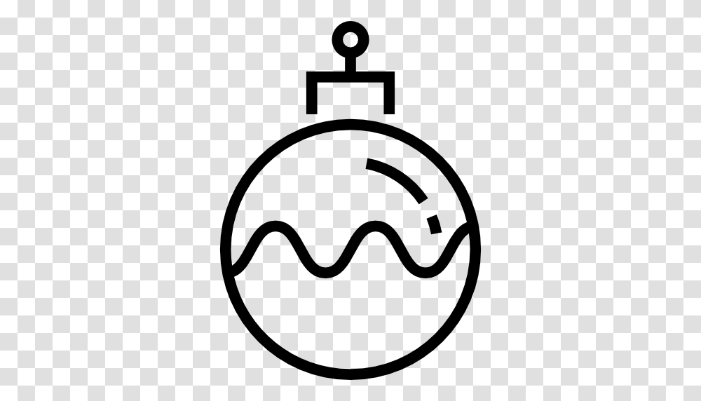 Christmas Ornament Xmas Decoration Bauble Icon, Logo, Trademark, Stencil Transparent Png
