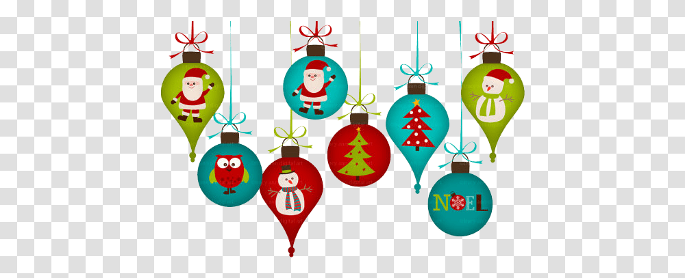Christmas Ornaments Clipart Christmas Decoration Clipart, Tree, Plant, Pattern, Christmas Tree Transparent Png