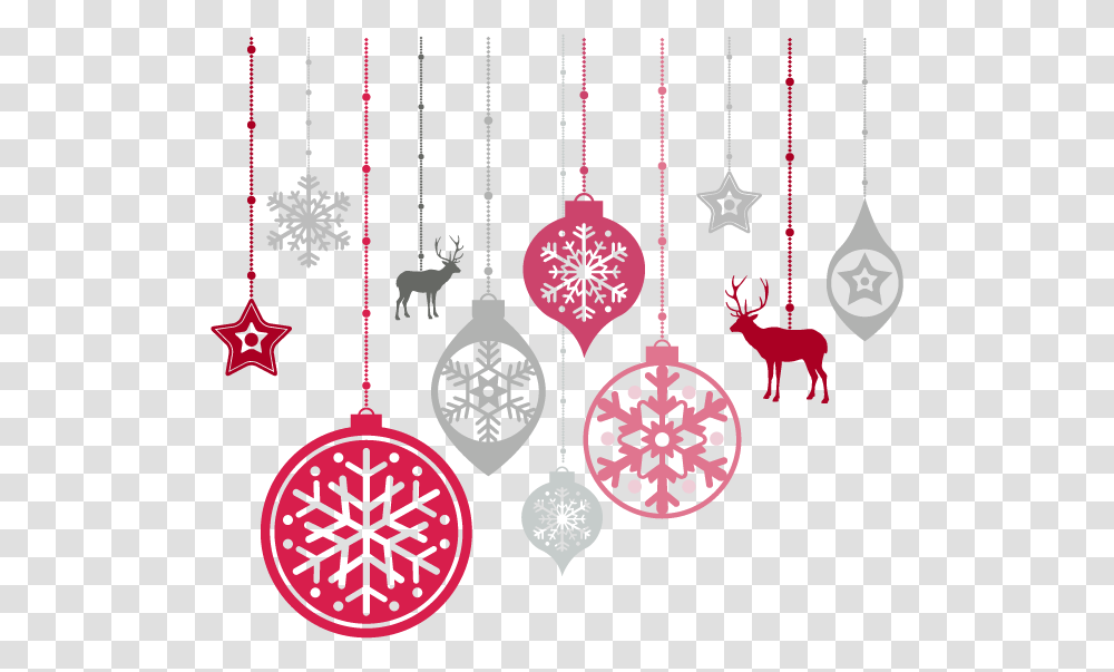 Christmas Ornaments New Year Decoration Vector, Antelope, Animal, Clock Tower, Pattern Transparent Png