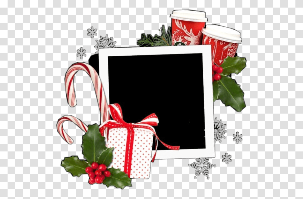 Christmas Overlay Overlays Icon Icons Freetoedit Picture Frame, Plant, Gift, Tree, Flower Transparent Png