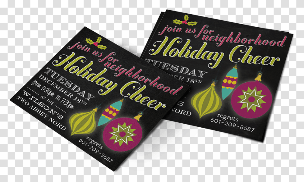 Christmas Party Invitation Emblematic Creative Brand Flyer, Poster, Paper, Advertisement, Brochure Transparent Png