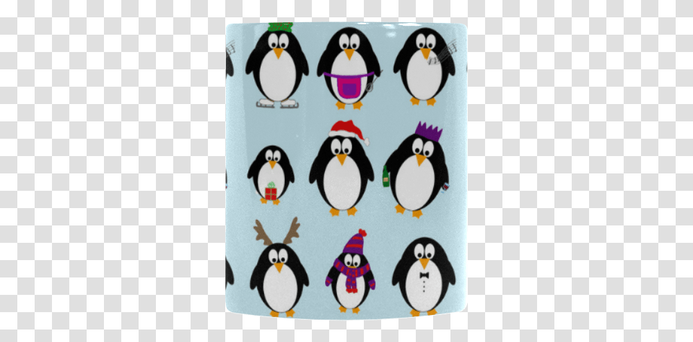 Christmas Party Penguins Custom Morphing Mug Adlie Penguin, Bird, Animal, Applique, Gecko Transparent Png