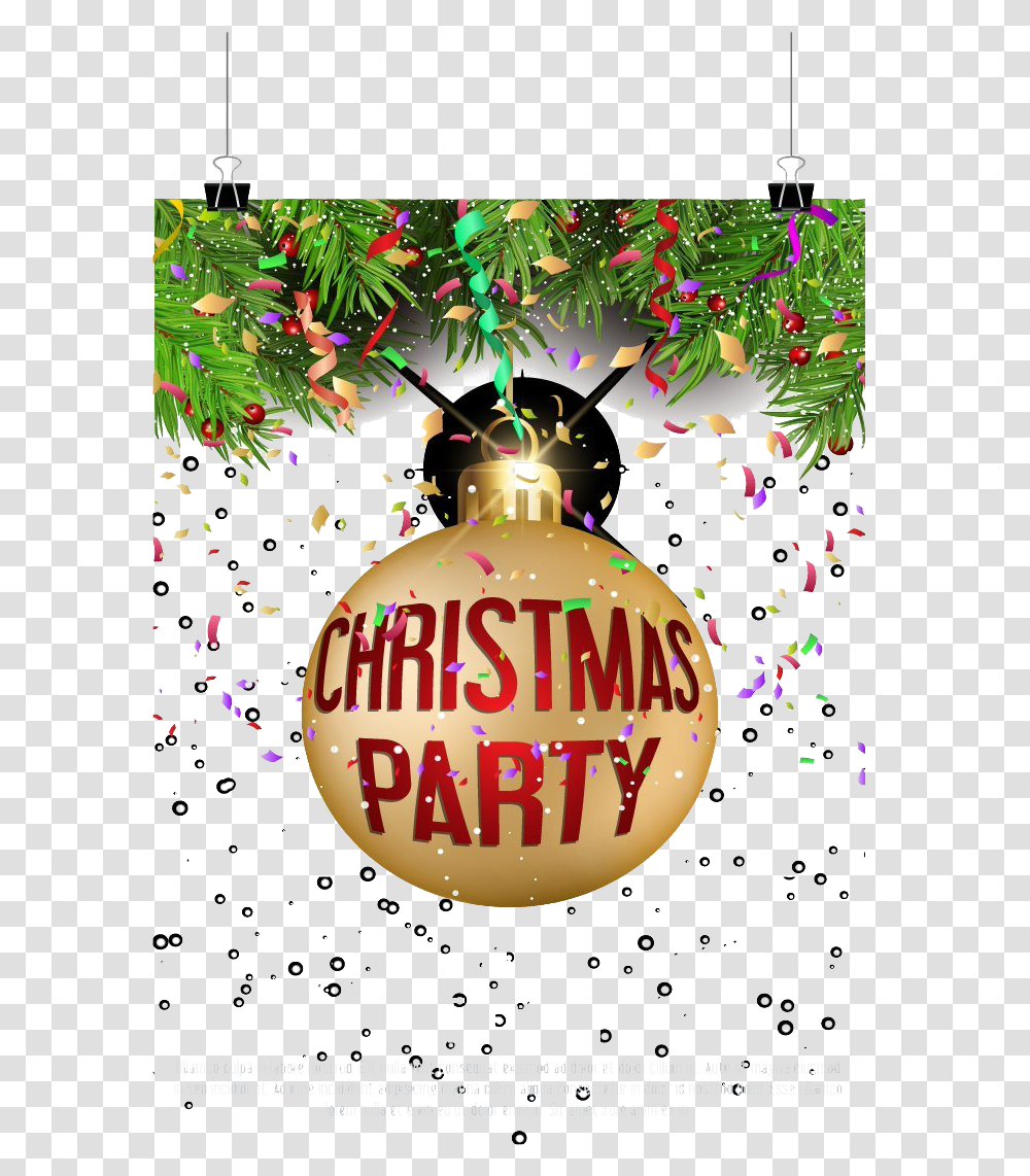 Christmas Party Pic Christmas Party Invitation Clipart, Paper, Confetti, Plant Transparent Png