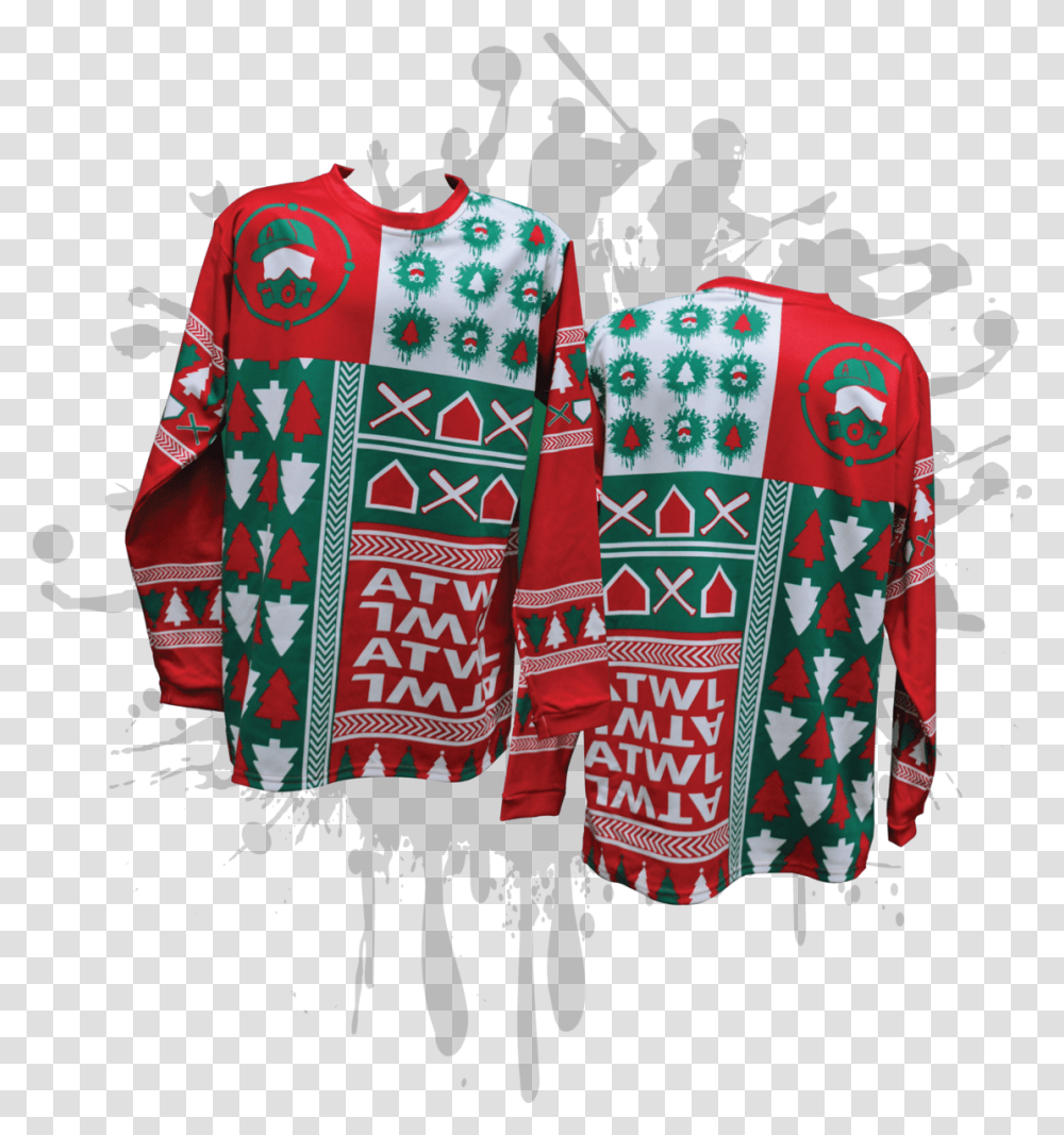 Christmas Pattern Splash Sweater Illustration, Clothing, Apparel, Backpack, Bag Transparent Png