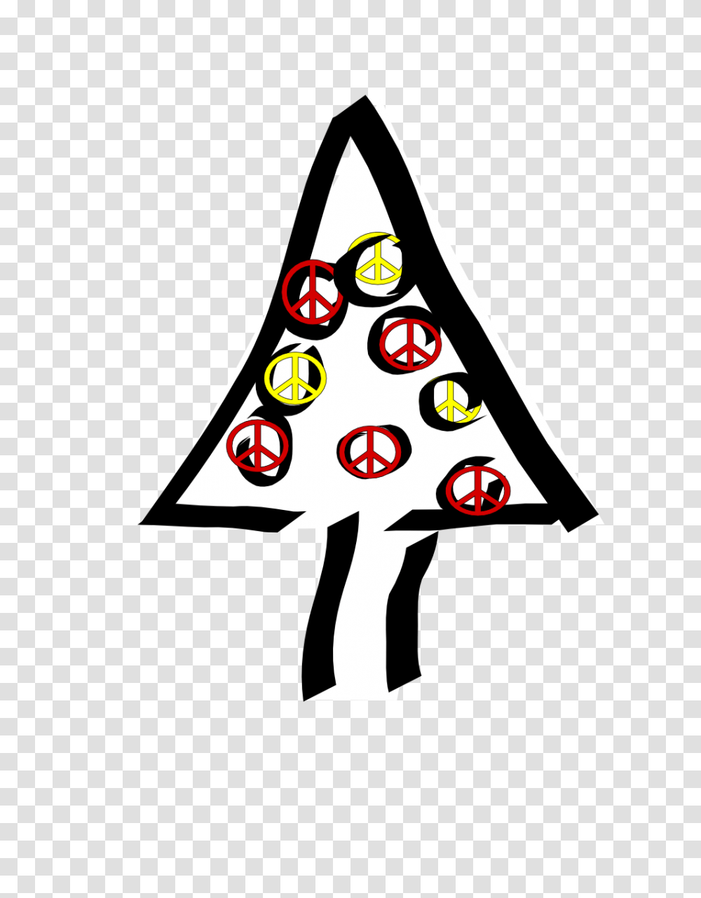 Christmas Peace Sign Clip Art Tree Christmas Xmas Peace Symbol, Plant, Triangle, Ornament, Dynamite Transparent Png