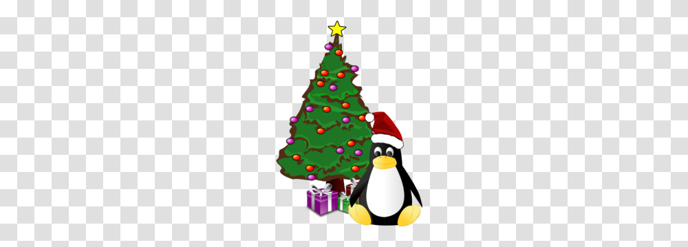 Christmas Penguin Clip Art, Tree, Plant, Christmas Tree, Ornament Transparent Png