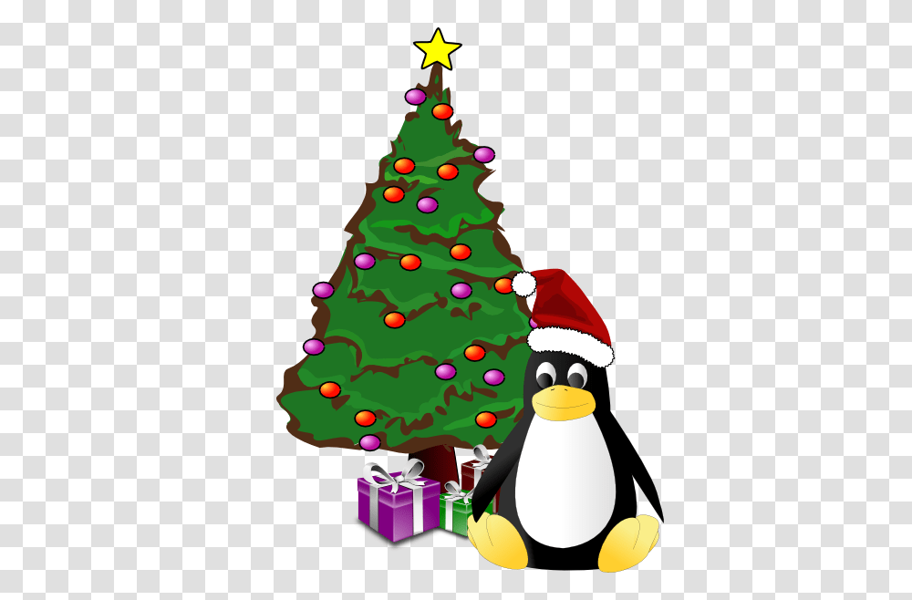 Christmas Penguin Family Clipart, Tree, Plant, Christmas Tree, Ornament Transparent Png