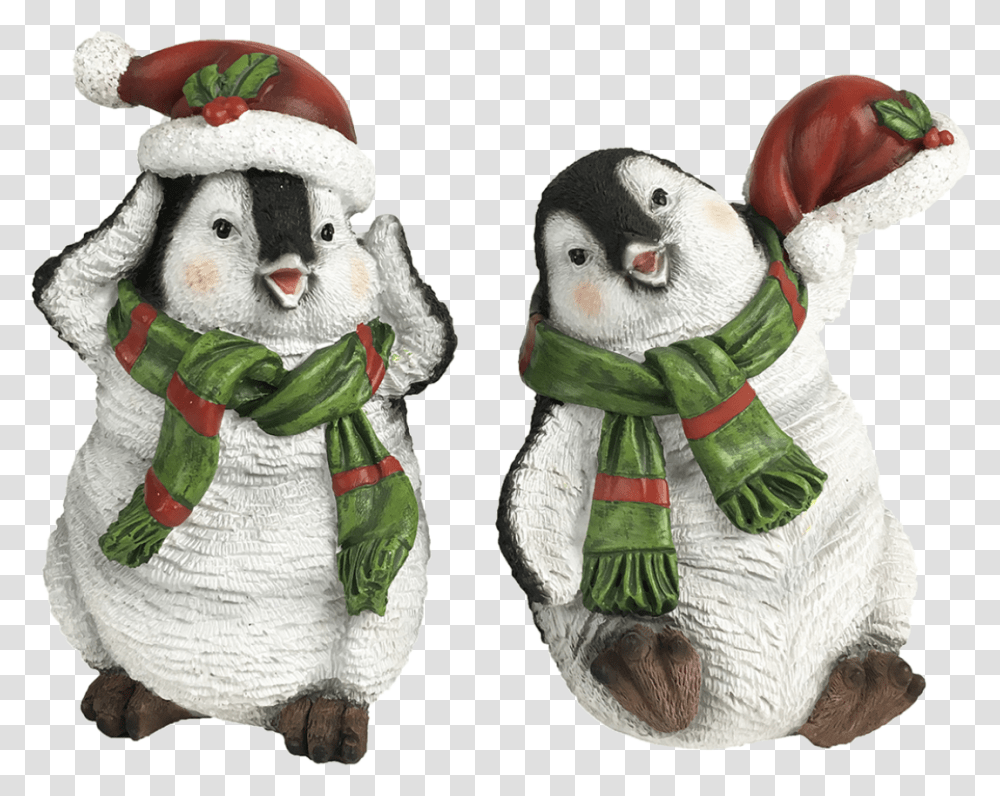 Christmas Penguin Green M Ass Esschert Design Snowman, Plush, Toy, Figurine, Meal Transparent Png