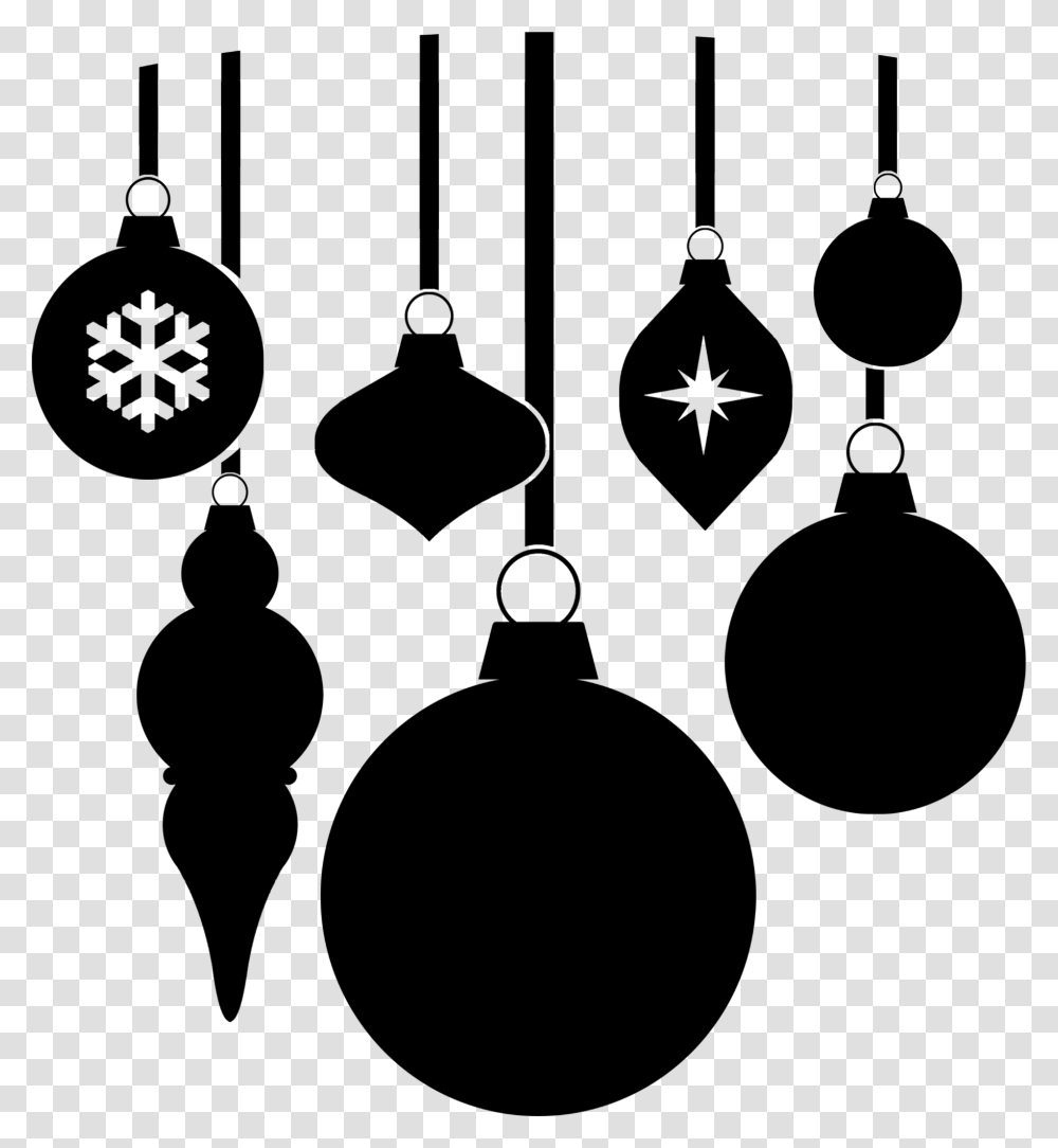 Christmas Photography Christmas Ornaments Black And White, Gray, World Of Warcraft, Halo Transparent Png