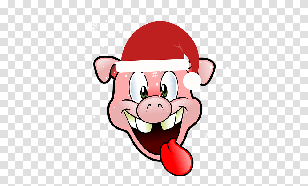 Christmas Pig In Santa Hat Tote Bag With Background, Performer, Graphics, Art Transparent Png