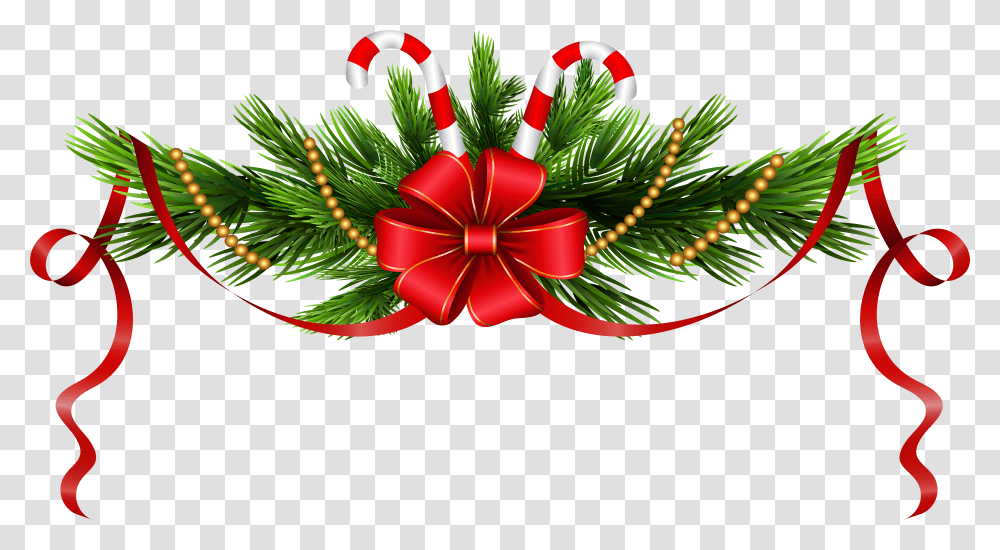 Christmas Pine Branches Decoration Clip Art Christmas Clipart Transparent Png