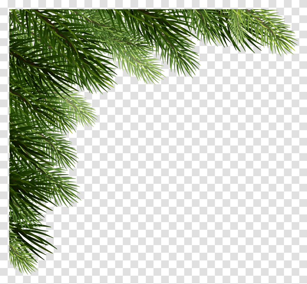 Christmas Pine Deco Corner Clip Art Corner Christmas Transparent Png