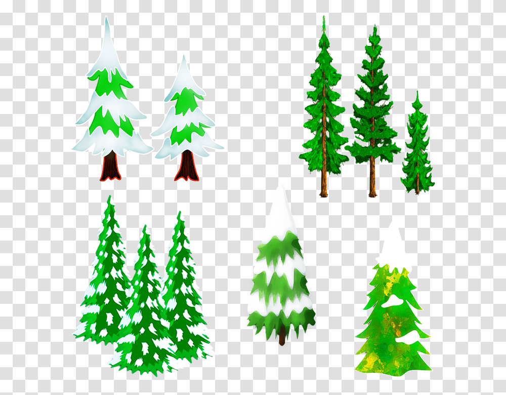 Christmas Pine Snow Trees Trees Christmas Snow Pino Con Nieve, Plant, Ornament, Christmas Tree Transparent Png