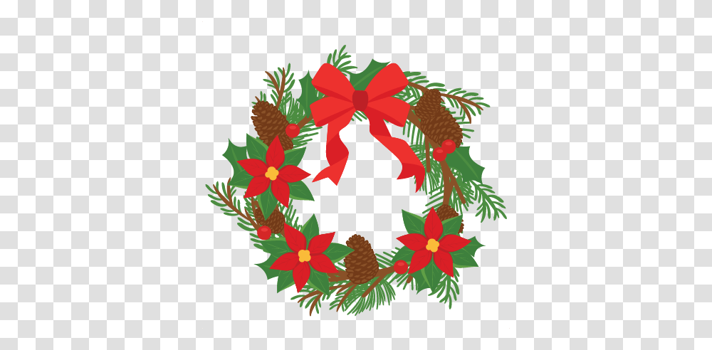 Christmas Pine Wreath Clipart Transparent Png