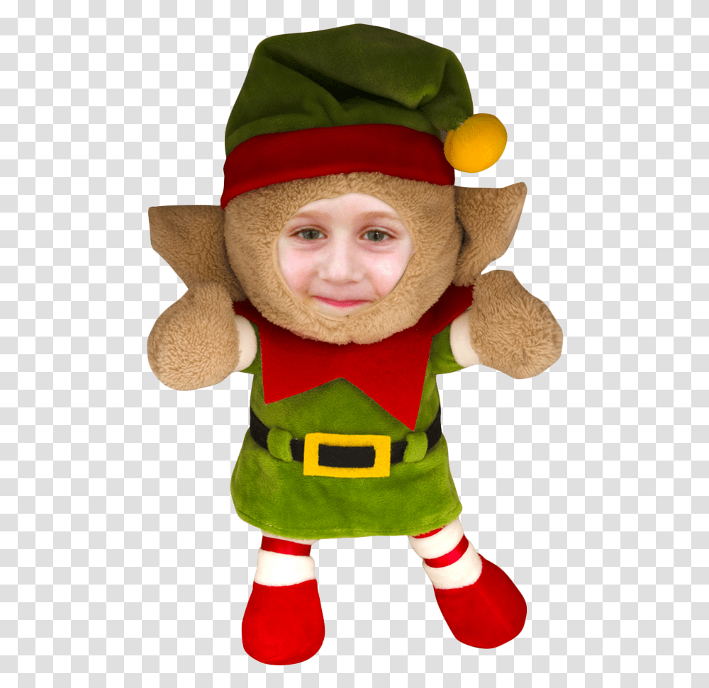 Christmas, Plush, Toy, Elf Transparent Png