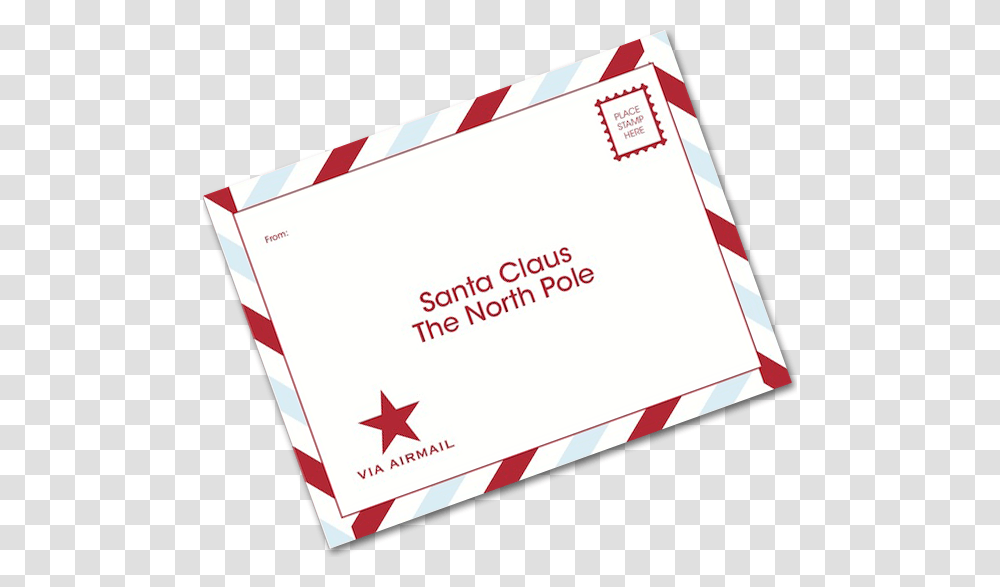 Christmas Pngs Letter To Santa Claus Template, Paper, Envelope, Mail Transparent Png